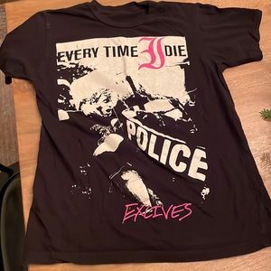 Every Time I Die Black Band T-Shirt Ex Lives Small